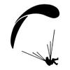 Gadgets Wrap Wall Decals 29CM Wall Stickers Black Color - (Paragliding) view 2