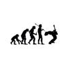 Gadgets Wrap Wall Decals 29CM Wall Stickers Black Color - (Evolution of Rockstar Rock Band Music) view 2