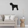 Gadgets Wrap Wall Decals 29CM Wall Stickers Black Color - (Mini Schnauzer Dog) view 1
