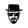 Gadgets Wrap Wall Decals 29CM Wall Stickers Black Color - (Heisenberg Cool Face Breaking Bad) view 2