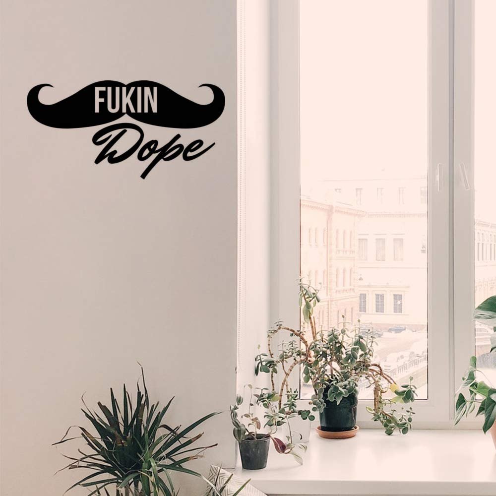 Gadgets Wrap Wall Decals 29CM Wall Stickers Black Color - (Fucking Dope)