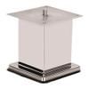 Nixnine Strong Stainless Steel Square Sofa Leg, 50 mm Tickness Finish Glossy (3 inch) Pack of 4, view 1