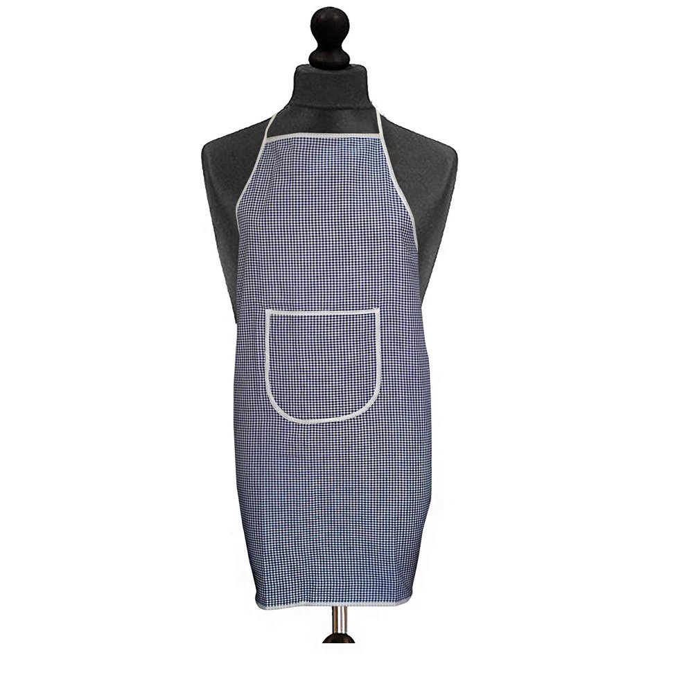 KANUSHI Industries Apron Kitchen Waterproof with Front Pocket(APRON-1-PC-BLUE-SCHOL)