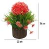 Litleo Great for Home Or Office Decoration or Birthday Gift, Table Top Bonsai Artificial Plant with Pot Bonsai Artificial Plant with Pot (RED) view 2
