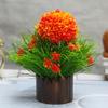 Litleo Great for Home Office Decoration or Birthday Gift, Table Top Bonsai Artificial Plant with Pot Bonsai Artificial Plant with Pot (Orange) view 1