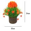 Litleo Great for Home Office Decoration or Birthday Gift, Table Top Bonsai Artificial Plant with Pot Bonsai Artificial Plant with Pot (Orange) view 2