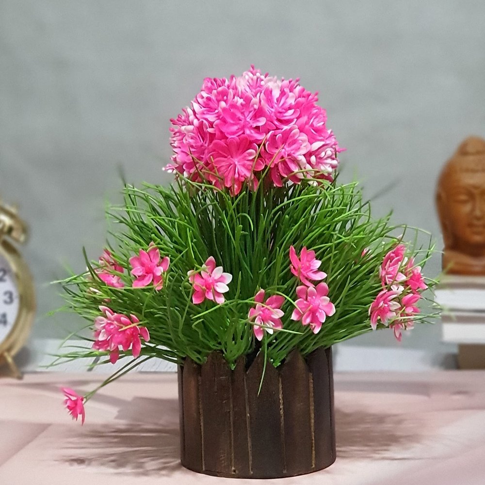 Litleo's Great for Home Or Office Decoration or Birthday Gift, Table Top Bonsai Artificial Plant with Pot Bonsai Artificial Plant with Pot (Pink)