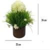 Litleo's Great for Home Or Office Decoration or Birthday Gift, Table Top Bonsai Artificial Plant with Pot Bonsai Artificial Plant with Pot (White) view 2