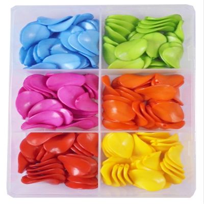eshoppee 200 gm Set of 6 Colors Plastic Beads for Jewellery Making, Art and Crafts Work for Necklace Bracelet Earring Making DIY Kit (33)