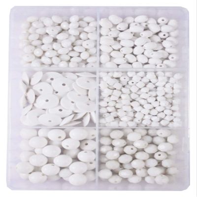 eshoppee 200 gm White Colors Plastic Beads for Jewellery Making, Art and Crafts Work for Necklace Bracelet Earring Making DIY Kit (18)