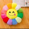 ROYAL TREND Velvet Sun Flower Smiley Cushions Chair Back | Sun Flower Design Kids Pillow | Emoji Pillow Cushions Set of 2 (Multi) view 3