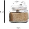 GTR Spice Jar, Glass Container, with Air Tight Lid, Set of 6 Transparent/HEXA PET JAR/Glass Spice Jar Container with Air Tight Lid for Groceries (100 ml)/PICKLE JAR/SPICE MASALA JAR/MASON JAR view 3