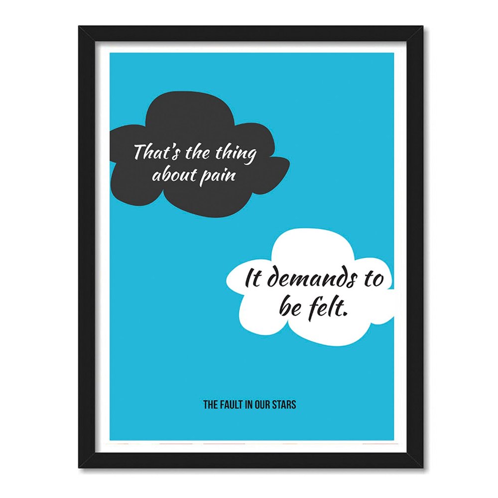 Good Hope - Fault In Our Stars Quote Framed Poster For Room & Office (10 Inch X 13 Inch Framed)