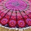 Fashion Hub 100% Cotton Mandala Dining Table Cover- Round Tablecloth Multicolor - Standard view 1