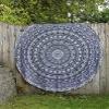 Fashion Hub 100% Cotton Mandala Dining Table Cover- Round Tablecloth Multicolor Standard view 1