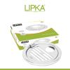 LIPKA Eon Round with Golden Classic Jali Floor Drain |Premium Stainless Steel |5 Inches| with Hinge & Hole| view 4