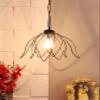 tu casa Hhieta Metal Shade with Black Metal-Iron Base Hanging Lamps/Pendent Light | Modern Pendant Ceiling Lamp for Home, Caf, Restaurant, Bar & Office Dcor (Height-20 Inch/No Blub Included) view 1
