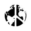 Gadgets Wrap Wall Decals 29CM Wall Stickers Black Color - (World Peace, JL20-drp-12192) view 2