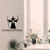 Gadgets Wrap Wall Decals 29CM Wall Stickers Black Color - (You Shall Not Pass Gandalf) view 1