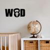 Gadgets Wrap Wall Decals 29CM Wall Stickers Black Color - (WOD Kettle Bell Crossfit) view 1
