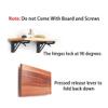 Lepose Premium Heavy Duty 300mm/ 12" Foldable Multipurpose Bracket with Fittings for fold Down Table or fold Down Racks(Brown)(2 pcs Set) view 4