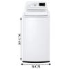 DivineDesigns Black Designs Washing Machine Sticker (Size :- 22 X 33 inch) Stickers for Washing Machine/Cloth Machine/and All Decorative Stickers view 2