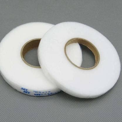 M Fabrics Hem Tape Rivil Civil Fabric Fusing Tape Double Sided Adhesive Hem Tape Iron on Tape (White) Buckram Interfacing Interlining Fusible 100 Yards Sewing Accessory Adhesive-Pack of 5 Pieces