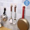 HOKIPO Plastic Magic Sticker Series Self Adhesive Hooks, Pack of 12 (Load Bearing Capacity of 3 KG Each Hook) (AR2256*2), Silver view 4