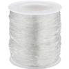 DIY Crafts Pack of 3 Roll, Beading Cords & Threads, Roll Stretchy Roll White Elastic Clear Beading Thread Stretch Polyester String Cord (60 Meters(Pack of 3 Roll, Beading Cords & Threads) view 1