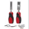 Digital Craft 2PCs High Carbon Steel Wood Carving Chisel Set  Manganese Blades Woodworking Kit (12mm, 19mm) with Safety Goggles & Gloves view 1
