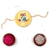 Bhai Please BFF Bhabhi Rakhi with Fridge Magnet for Bhabhi | Set of 1 pc with Roli/Kumkum- Chawal| Kids, Girls Designer, Fancy, Fun, Movie Rakhi Set| with Raksha Bandhan Greetings view 4