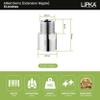 LIPKA Pack of 2 Full Brass Extension Nipple (1.5 inches) for Pipe Fittings | | Chrome Finish view 2