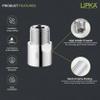 LIPKA Pack of 2 Full Brass Extension Nipple (1.5 inches) for Pipe Fittings | | Chrome Finish view 3