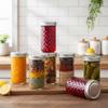 ginoya brothers 320 ml. High Ball Mason Glass Jars For Kitchen Storage With Airtight Silver Lid [Pack Of 4] view 4