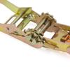 Vroxy Polyester Tie-Down Straps Strong Ratchet Spring Fittings Load Motorcycle Car Trailer | Heavy Duty Tie Down Strap 500 Kg Load Cap/ 1500 Kg Break Strength Capacity Lashing view 3