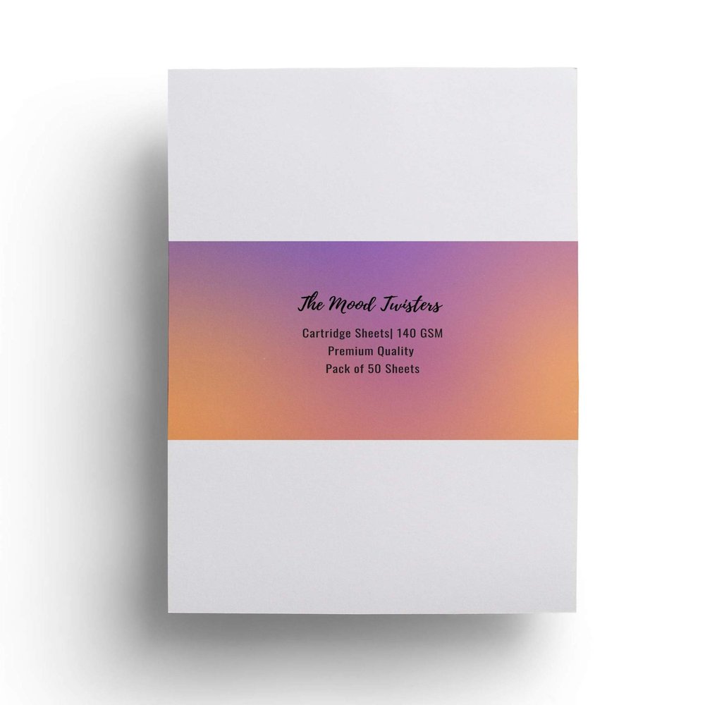 The Mood Twisters Cartridge Paper 140 GSM (A4 50 Sheets) Loose Drawing Sheets Pack White for Sketching Drawing Writing (A4 50 Sheets)