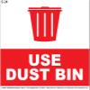 ELISHA VINYL STICKERS/USE DUST BIN/SET OF 2 PCS ]ENGLISH & HINDI] SIZE 9 * 12 INCH view 2