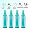 MILTON Prism 1000 Pet Water Bottle Set of 4, 1 Litre Each, Blue | BPA Free | 100% Leak Proof | Office | Gym | Home | Kitchen | Travel | Hiking | Treking view 2