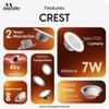 Murphy Crest Premium 7W LED Concealed Down Light | Blue | Slim Modern False Ceiling Lighting | Suitable for 3-Inch Cutout | 2-Year Warranty | Pack of 2 view 3