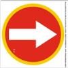 ELISHA VINYL STICKER - SYMBOLS/ARROW LEFT & RIGHT/PACK OF 2 pcS SIZE 6 * 6 INCH view 2