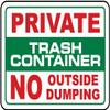 Private Trash Container no Outside dumpingFoam Board Water Proof with Double Sided Sticker view 1