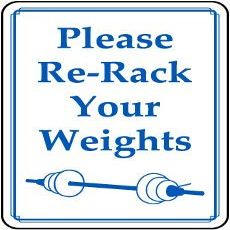 Please re-Rack Your weightsFoam Board Water Proof with Double Sided Sticker