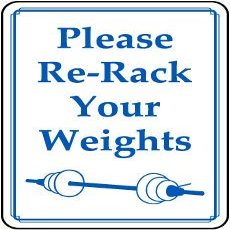 Please re-Rack Your weightsFoam Board Water Proof with Double Sided Sticker