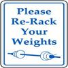 Please re-Rack Your weightsFoam Board Water Proof with Double Sided Sticker view 1
