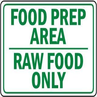Food prep Area raw Food onlyFoam Board Water Proof with Double Sided Sticker