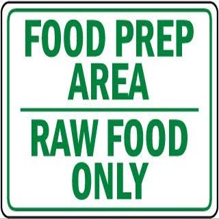 Food prep Area raw Food onlyFoam Board Water Proof with Double Sided Sticker