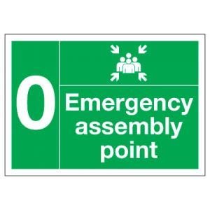 Emergency Assembly pointFoam Board Water Proof with Double Sided Sticker