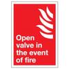 Open Valve in The Event of fireFoam Board Water Proof with Double Sided Sticker view 1