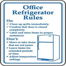 Office Refrigerator rulesFoam Board Water Proof with Double Sided Sticker