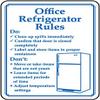 Office Refrigerator rulesFoam Board Water Proof with Double Sided Sticker view 1